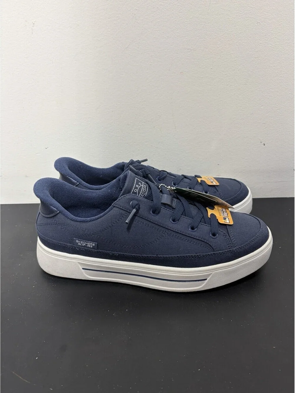 SKECHERS Slip-ins: “BOBS Social”Navy Sneakers, 114853, Women’s Size 10 (NEW)